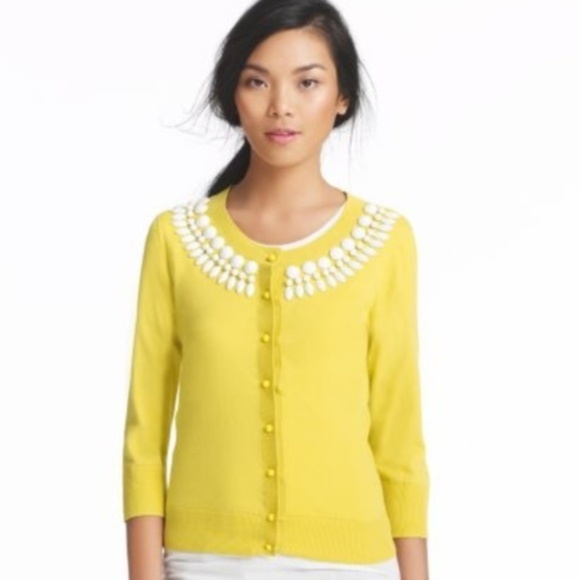kate spade Sweaters - Kate Spade Yellow Kati Cardigan